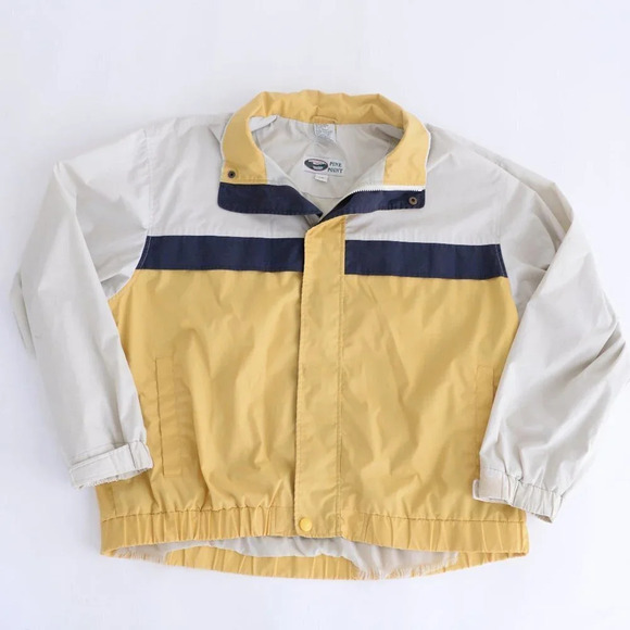 Pine Point Vintage Y2K Tan and Yellow Windbreaker Jacket ~Tan ~Large - Picture 16 of 16